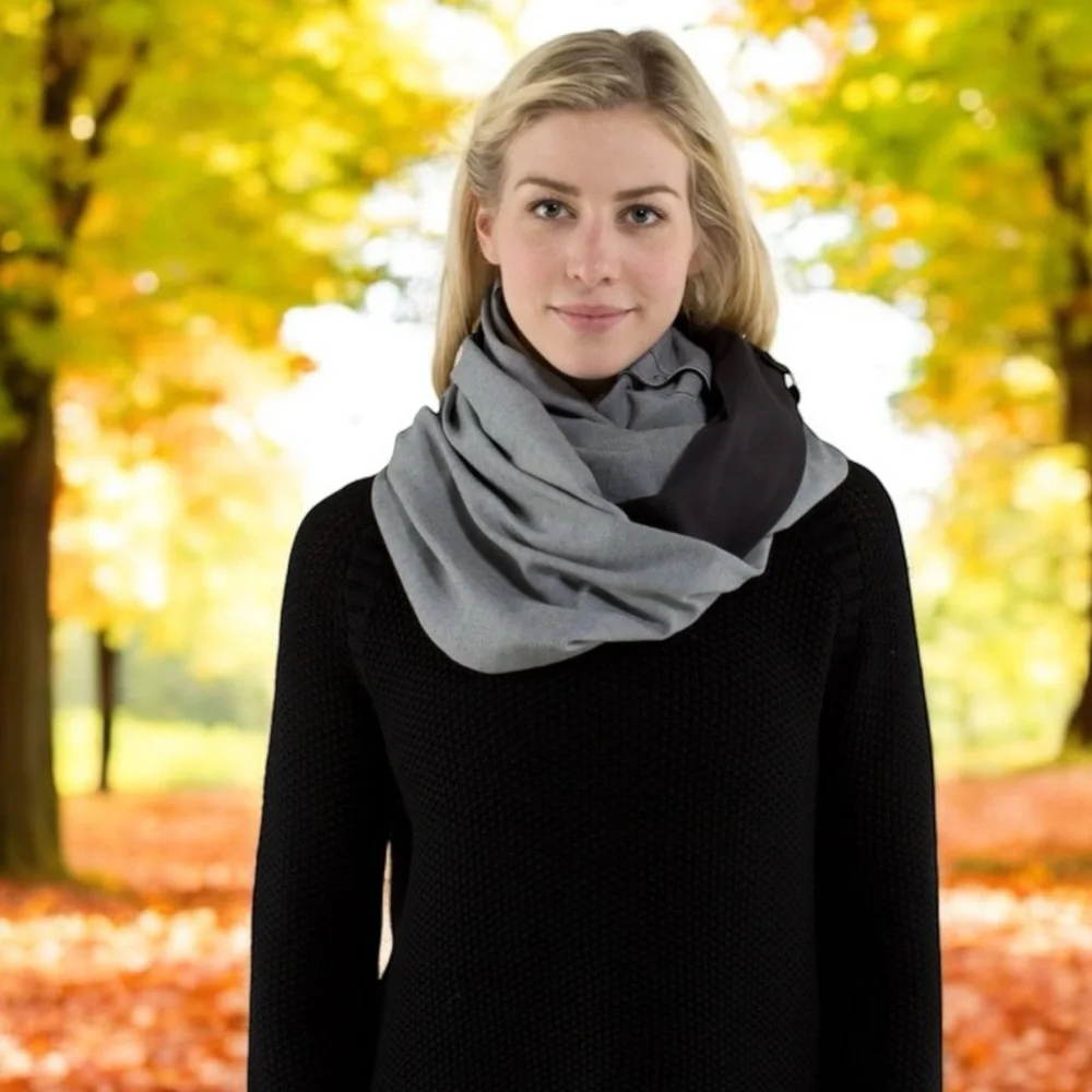 Lululemon Vinyasa Scarf *Rulu in Wee Stripe Black White / Black